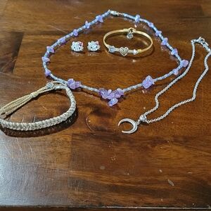 Assorted Jewelry... Pur Vida, Hello Kitty, Luca & Dani, Amethyst Necklace